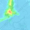 Mappa topografica Bergenhusen, altitudine, rilievo