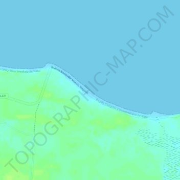 Mappa topografica Praia de Tourinhos, altitudine, rilievo