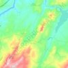 Mappa topografica Chivatá, altitudine, rilievo