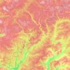 Mappa topografica Unža, altitudine, rilievo