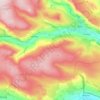 Mappa topografica Grinton, altitudine, rilievo