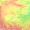 Mappa topografica County of Grande Prairie, altitudine, rilievo