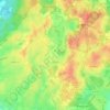 Mappa topografica Токкари, altitudine, rilievo