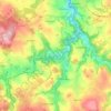 Mappa topografica Thermalbad Wiesenbad, altitudine, rilievo