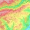 Mappa topografica Walddorf, altitudine, rilievo