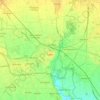 Mappa topografica Crema, altitudine, rilievo