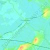 Mappa topografica Burrowbridge, altitudine, rilievo