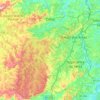 Mappa topografica Cotia, altitudine, rilievo