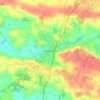 Mappa topografica Châteaubriant, altitudine, rilievo