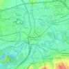 Mappa topografica Warrington, altitudine, rilievo