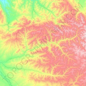 Mappa topografica Моренский сумон, altitudine, rilievo