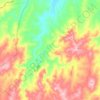 Mappa topografica Cow Flat, altitudine, rilievo