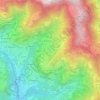 Mappa topografica Corna Imagna, altitudine, rilievo