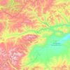 Mappa topografica Алаш, altitudine, rilievo