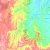 Mappa topografica Mount Hunter, altitudine, rilievo