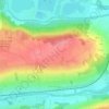 Mappa topografica Dampmart, altitudine, rilievo