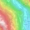 Mappa topografica Ludiano, altitudine, rilievo