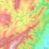 Mappa topografica Gachalá, altitudine, rilievo