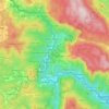 Mappa topografica Osilnica, altitudine, rilievo