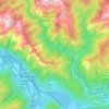 Mappa topografica San Bernardino Verbano, altitudine, rilievo
