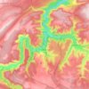 Mappa topografica Tubilla del Agua, altitudine, rilievo