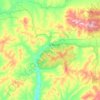 Mappa topografica городское поселение Сковородино, altitudine, rilievo