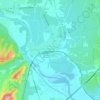 Mappa topografica Remoulins, altitudine, rilievo