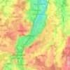 Mappa topografica Trostberg, altitudine, rilievo