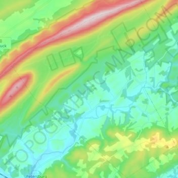 Mappa topografica West Township, altitudine, rilievo
