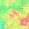 Mappa topografica Costa Masnaga, altitudine, rilievo