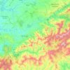 Mappa topografica Arganil, altitudine, rilievo