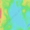 Mappa topografica Lac Ladd, altitudine, rilievo
