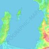 Mappa topografica Bahía de Concepción, altitudine, rilievo
