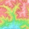 Mappa topografica Scurelle, altitudine, rilievo