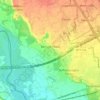 Mappa topografica Bernate Ticino, altitudine, rilievo