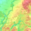 Mappa topografica Höhenland, altitudine, rilievo