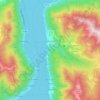 Mappa topografica Nesso, altitudine, rilievo