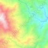 Mappa topografica La Quiebra, altitudine, rilievo