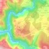 Mappa topografica Anllo, altitudine, rilievo