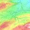 Mappa topografica Onteniente, altitudine, rilievo