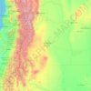 Mappa topografica Mendoza, altitudine, rilievo