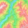 Mappa topografica Nauders, altitudine, rilievo