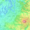 Mappa topografica Pierce County, altitudine, rilievo
