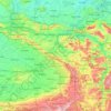Mappa topografica Regierungsbezirk Detmold, altitudine, rilievo