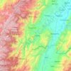 Mappa topografica Río Saldaña, altitudine, rilievo