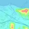 Mappa topografica Gabicce Mare, altitudine, rilievo