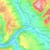 Mappa topografica Untersteinach, altitudine, rilievo