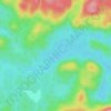 Mappa topografica Lac des Cyprès, altitudine, rilievo