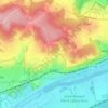 Mappa topografica Juziers, altitudine, rilievo