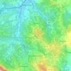 Mappa topografica Roccabascerana, altitudine, rilievo